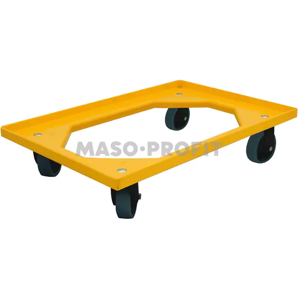 Complastec Vozík 2 ot.kolečka guma - žlutý