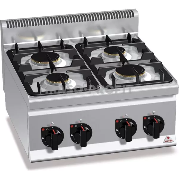 Berto's Plynový sporák Bertos G6F4BPW (19 kW)