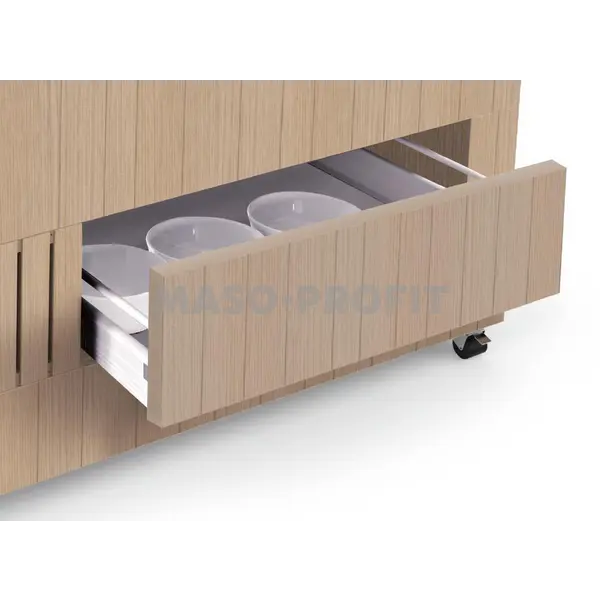 ENOFRIGO Neutrální zásuvka s pojezdy 6-1/1