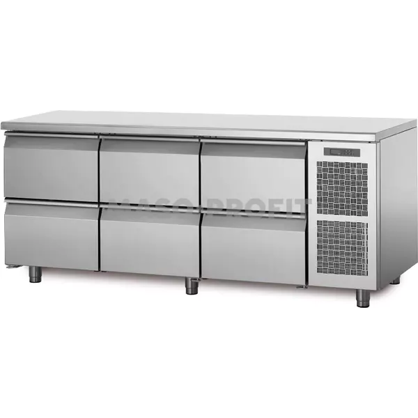 Coldline Chladící stůl TP17/6M s deskou bez zadního lemu