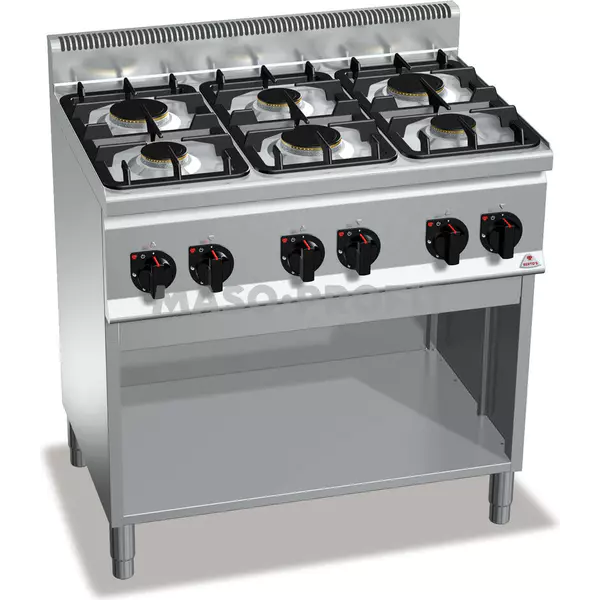 Berto's Plynový sporák Bertos G6F6MPW (28,5 kW)