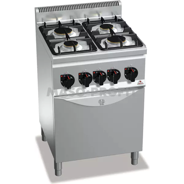 Berto's Plyn. sporák Bertos G6F4PW+FG1 (22,5 kW)