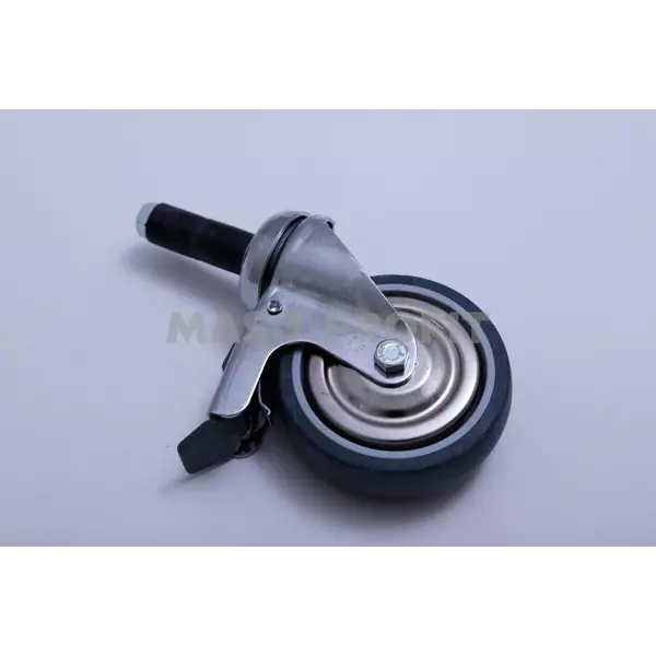 Kolecko nahradni s brzdou INOX