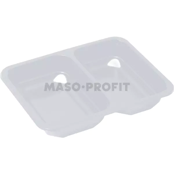 Zatavovací miska 227x178x50 2-dílná transp. rovná přep. (400ks)