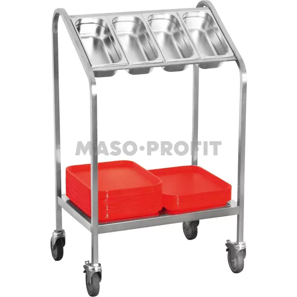 Vozík na příbory a tácy WPT4