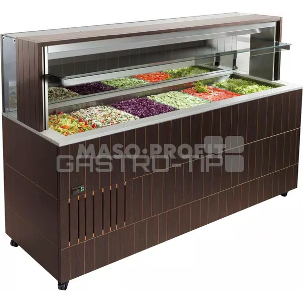 Vitrina bufetova vyhrivana DOGE WALL 1400 BM 3F wenge