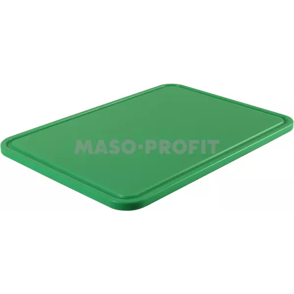 ORBILAN PE Krájecí prkénko s drážkou 500x350x15 - zelená