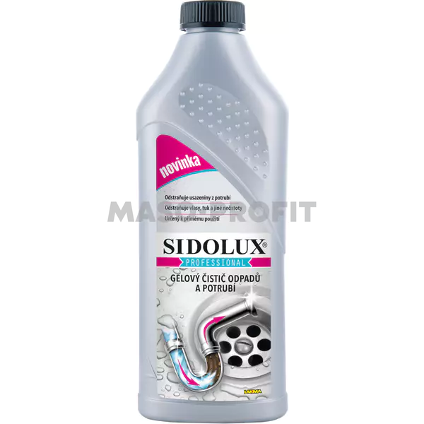 SIDOLUX Čistič odpadů a potrubí gelový 1 lt.