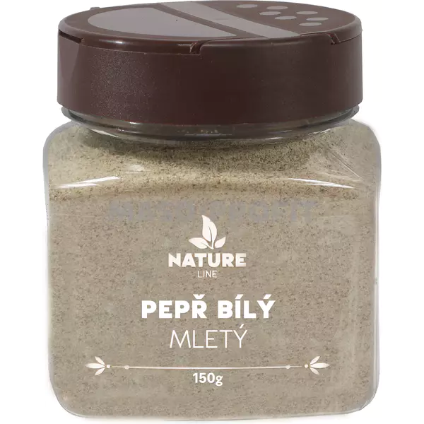 Nature line Pepř bílý mletý 150g dóza