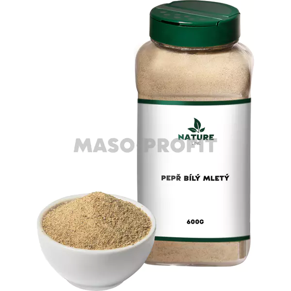 Nature line Pepř bílý mletý 600 g dóza