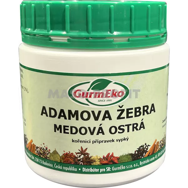 Adamova žebra medová ostrá 300 g dóza