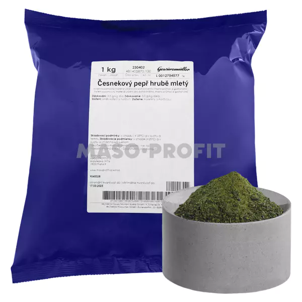 Gewürzmüller Česnekový pepř hrubě mletý 1 kg