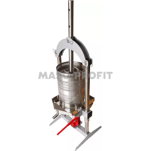 VARES Mnichovice a.s. Lis na ovoce HYDRAULIC 18 L nerez, vč. textilní vložky a kohoutku