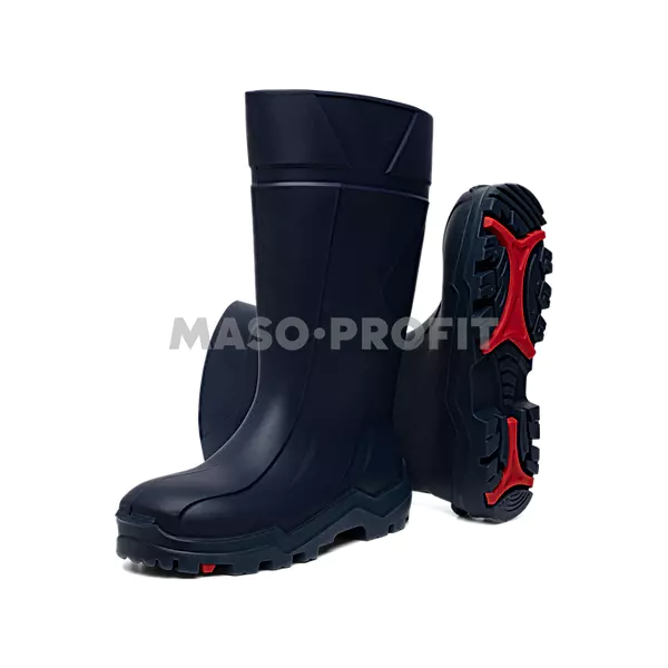 Holínky PU-PREMIUM safety modré