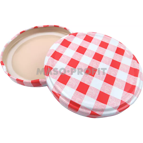 Víčko TO 82 karo červené RTS TSR steril