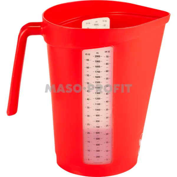 Vikan Odměrka 2 l průhledná stupnice červená 60004