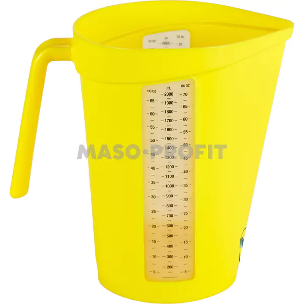 Vikan Odměrka 2 l průhledná stupnice žlutá 60006