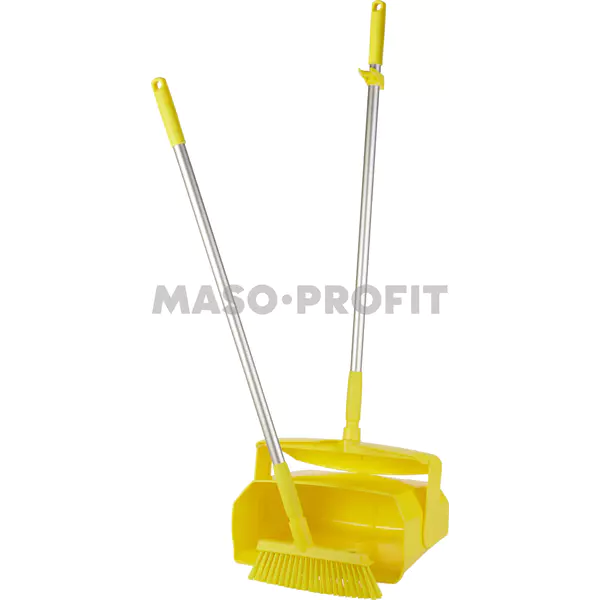 Vikan Set úklidový (koště s uzavírací lopatkou) - žlutá