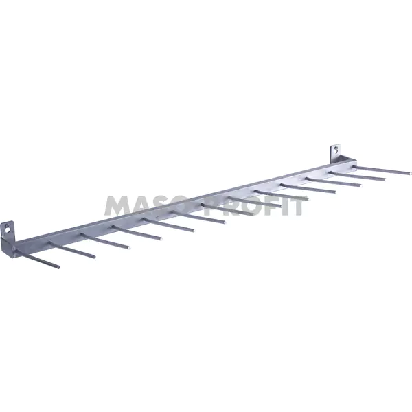 Věšák univerzální 800x25mm na sáčky, 13x trn 160mm