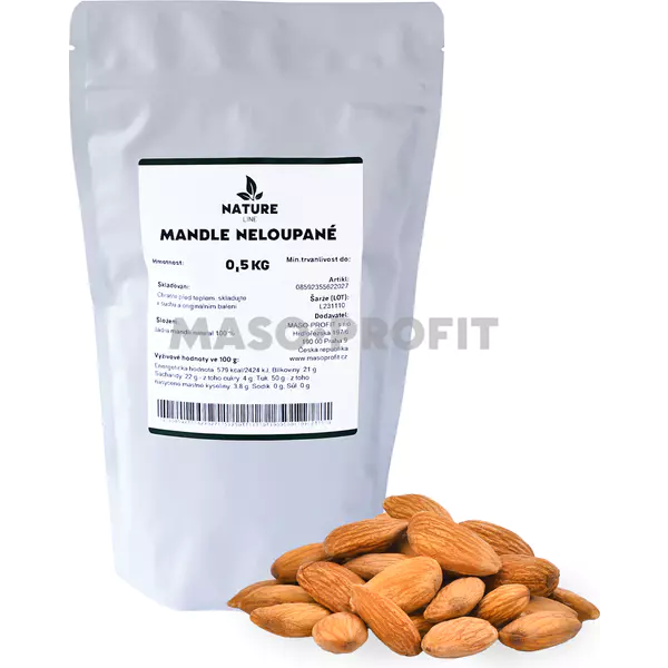 Nature line Mandle neloupané 0,5 kg