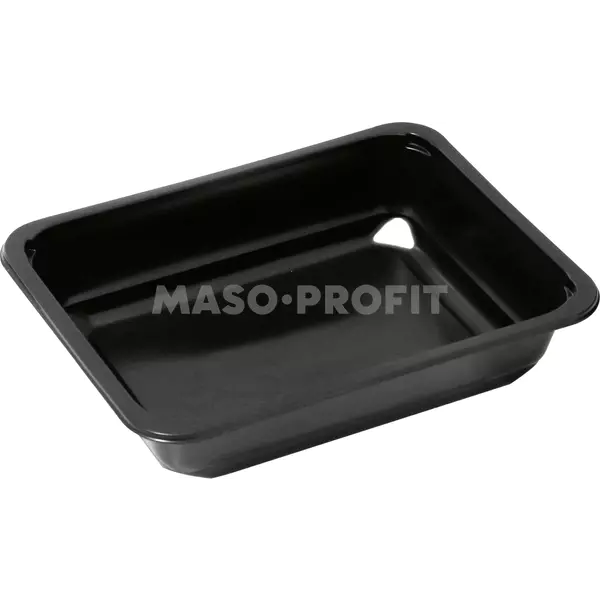 Miska zatavovací PET/PE 205x160x80  1-dílná černá + absorbční podložka (400 ks)