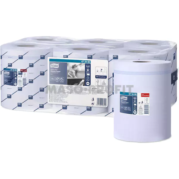 Tork Utěrka papírová Reflex, 1 vrstva, recykl, 1 x 6, modrá M4 - 473480