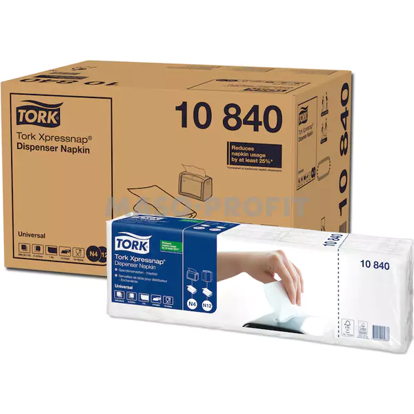 Tork Ubrousky Universal do zásobníku Interfold, 1 vrstva, 8x 1125 ks, bílá N4, N12 - 10840