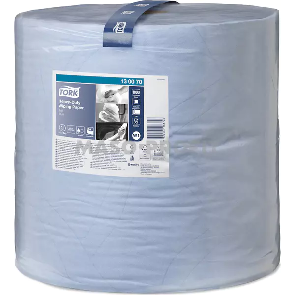 Tork Utěrka Heavy-Duty papírová, 2 vrstvy, modrá W1 - 130070