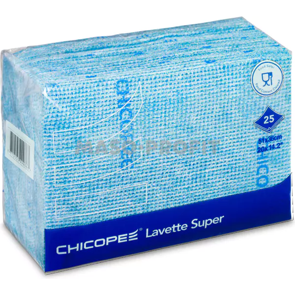 Utěrka Chicopee lavette super, modrá 25ks