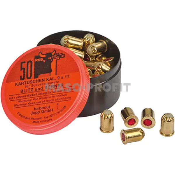 Turbocut Náboje červené 9mm 50 ks FI