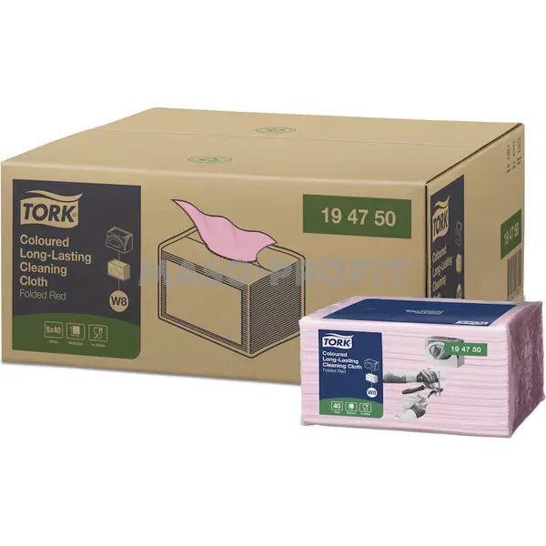 Tork Skládané utěrky W8 - červené