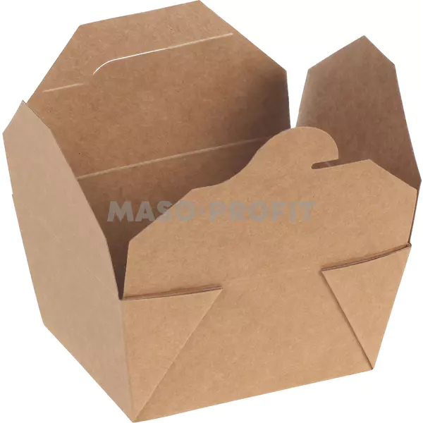 Pacovis Box Take away kraft/PLA 1200ml170/148x125/107x72mm (25ks)
