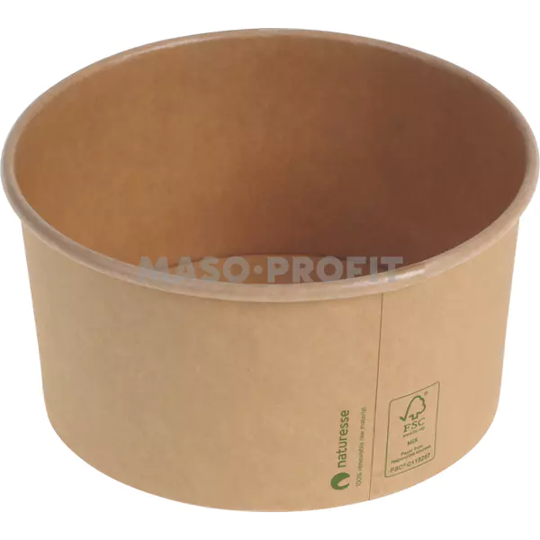 Pacovis Miska kraft/PLA, 950ml Ø150x78mm (300ks)