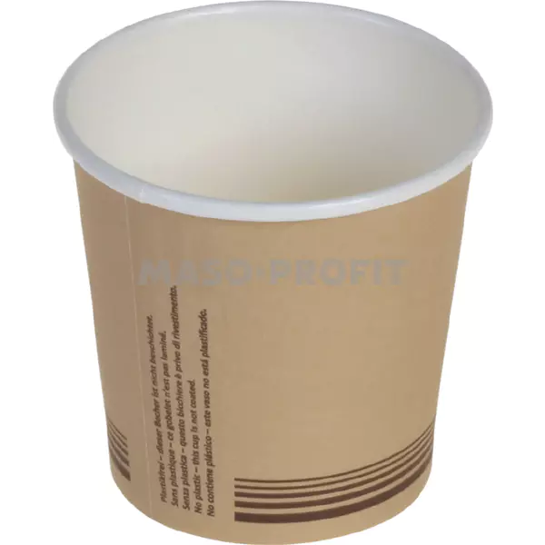Pacovis Kelímek papírový 70ml hnědý Ø56mm, není laminovaný plastem (50ks)