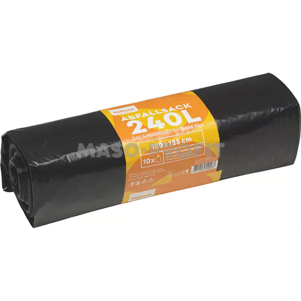 Pacovis Pytle na odpadky LDPE 240L černé 40my, 10ks