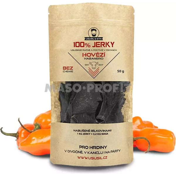 Usušil & syn Jerky hovězí Habanero 50g