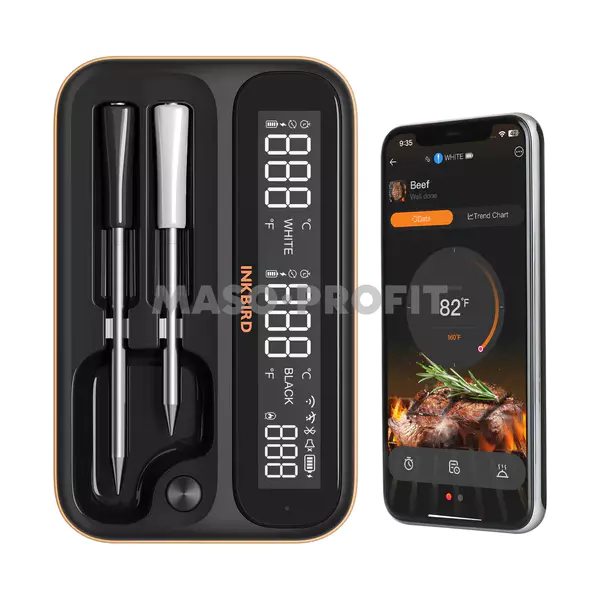 Teploměr BBQ bezdrátový WiFi & Bluetooth INT-12-BW Inkbird