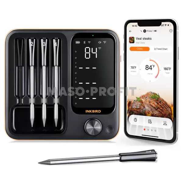 Teploměr BBQ bezdrátový WiFi & Bluetooth INT-14-BW Inkbird