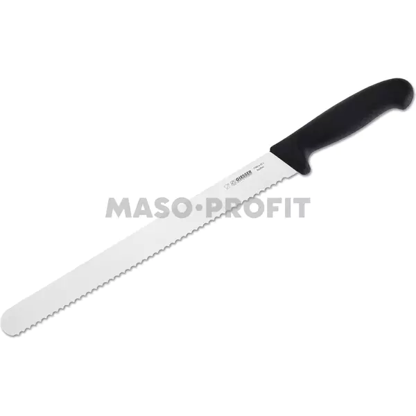Giesser Nůž uzenářský G 7705w 31 cm zvlněný černý