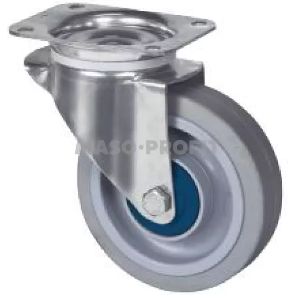Kolečko otočné, vidlice nerez D160mm