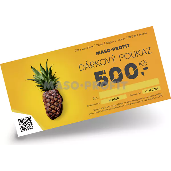 MASO-PROFIT Elektronický Dárkový poukaz 500 Kč