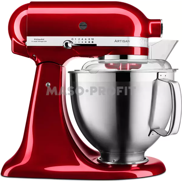 KitchenAid Kuchyňský robot Artisan 5KSM185PSECA červená metalíza