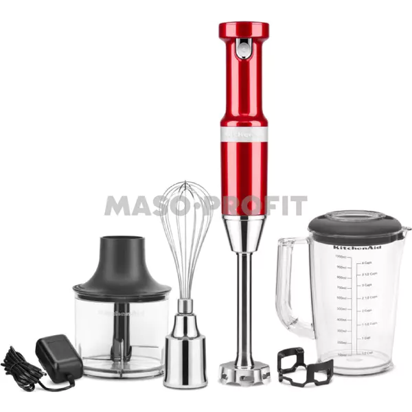 KitchenAid Tyčový mixér 5KHBV83ECA - červená