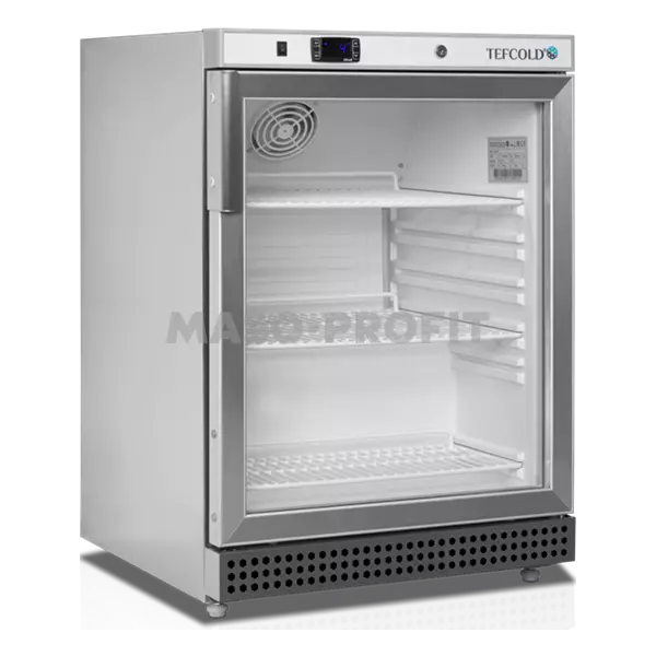 Tefcold Skříň chladicí UR 200 SG prosklené dveře, nerez opláštění