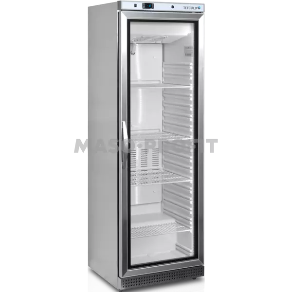 Tefcold Skříň mrazicí UF 400 VSG prosklené dveře, nerez