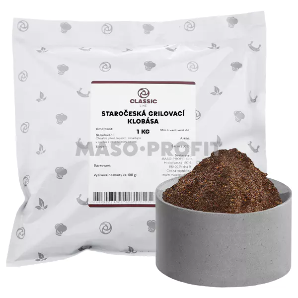 Classic line Směs kořenící - Staročeská grilovací klobása 1kg