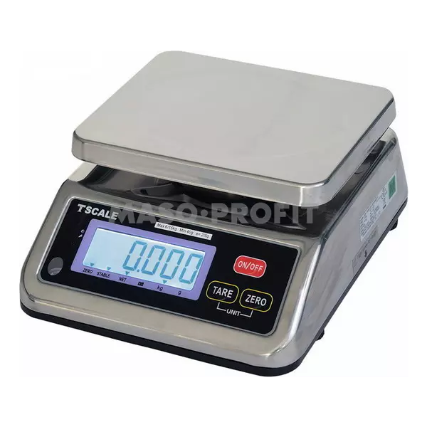 Váha TSCALE S29B-6, 3/6kg, 1/2g voděodolná nerezová