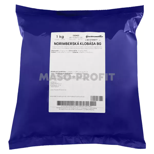 Gewürzmüller Směs kořenící - Norimberská klobása BG 1Kg