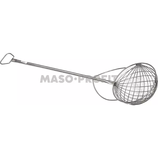Naběrák drátěný mřížový nerez pr.30 cm rukojeť 80 cm