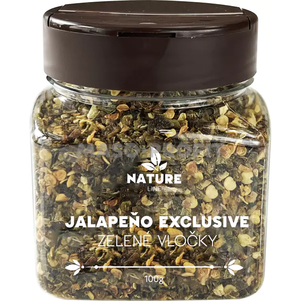 Nature line Jalapeňo zelené vločky 100 g dóza